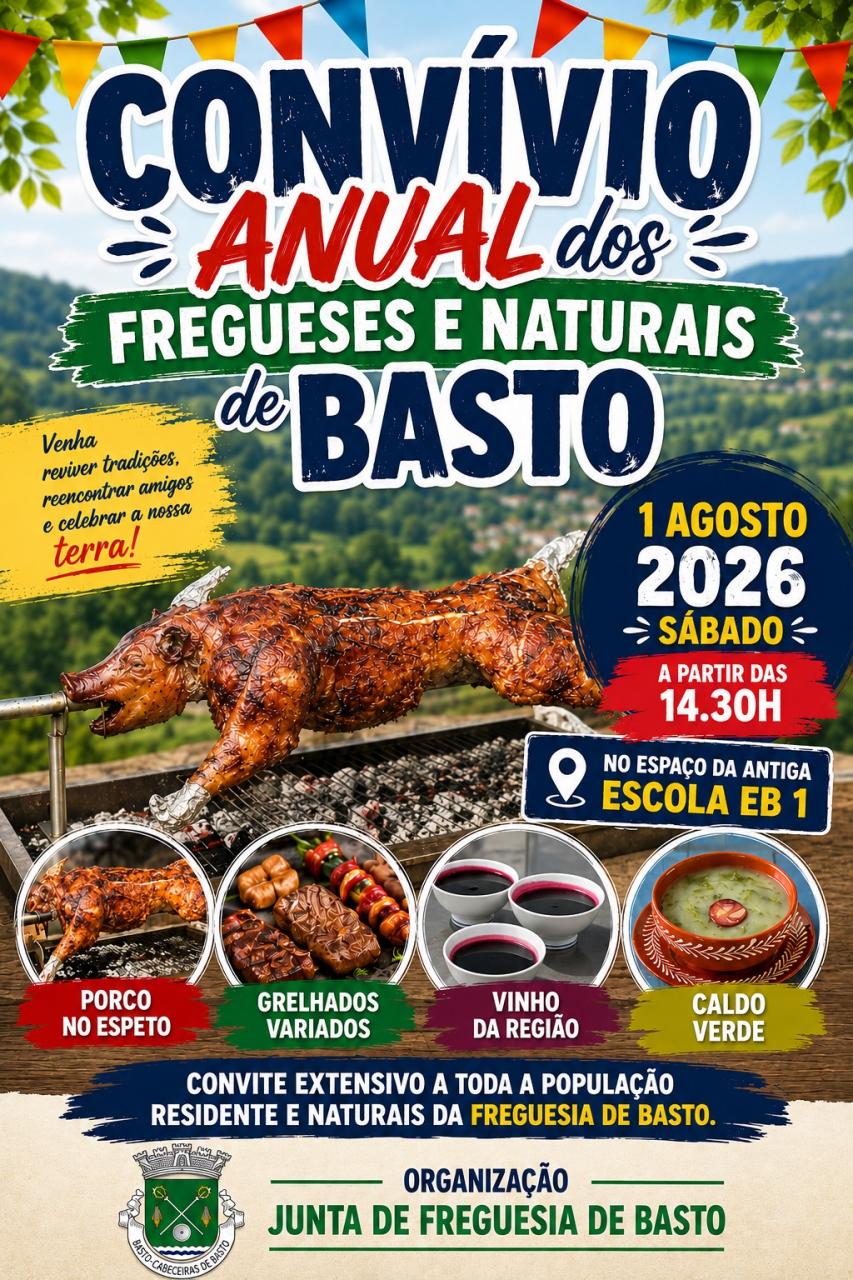 Conv&iacute;vio Anual dos Fregueses e Naturais de Basto